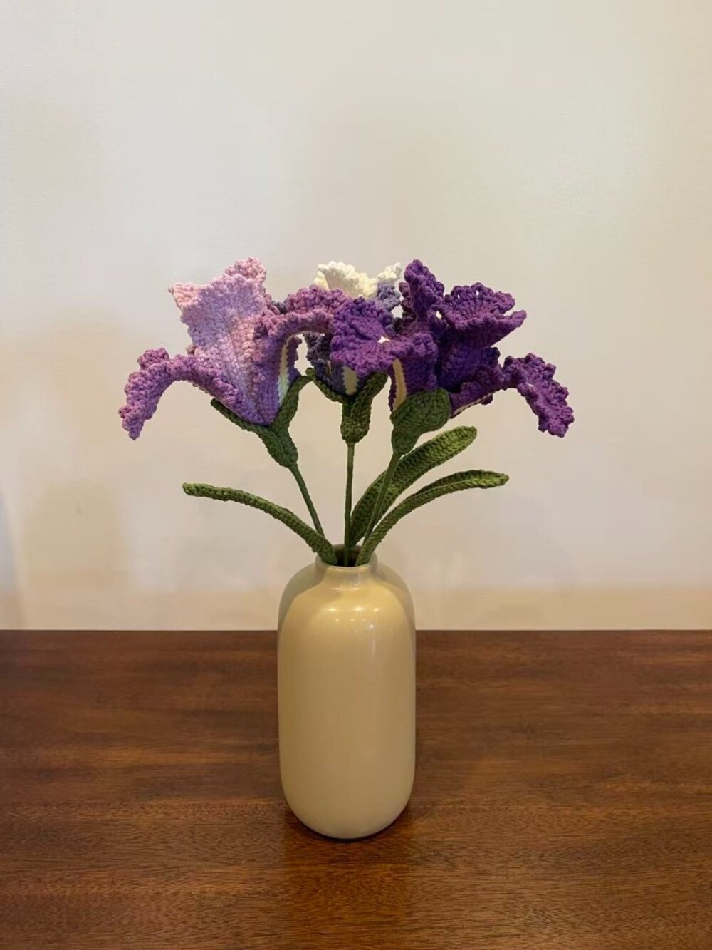 Handmade Crochet Iris Bouquet